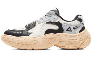 PEAK Тайчи шины обувь амортизация противоскользящие и износостойкие отскок низкие винтажные повседневные мужские экрю черный - экрю/черный, цвет Ecru/Black