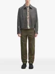 Кожаная куртка KENZO, серый