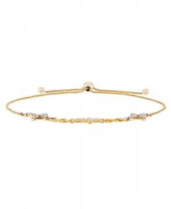 Браслет с бриллиантами (1/4 карата) из желтого золота 10 карат Macy's, Yellow Gold