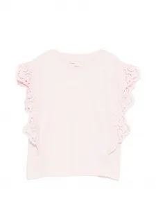 Футболка Malalia с оборками Louise Misha Kids, розовый