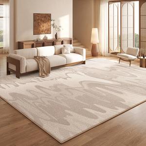 Budis Ковер 200х350 см для гостиной/спальни, французский винтажный стиль, моющийся, с волнообразным узором, утолщенный, экологичный