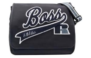 Сумка-мессенджер из ткани, плечевая сумка, кроссбоди мужская морской синий HUGO BOSS