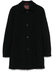 Paltò пальто с узором в елочку, черный