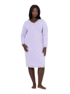Ulla Popken Ночная рубашка нежно-лавандового цвета