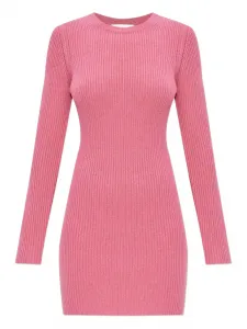 Платье мини в рубчик Lisa Yang, розовый