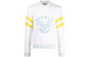 BALMAIN Белая толстовка для мужчин