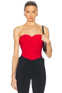 Slinky Marissa Боди Norma Kamali, Tiger Red