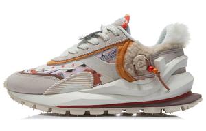 Кроссовки Fangyuan Eternal женские с низким верхом, цвет: белый/белый, песочный/охра, оранжевый Lining