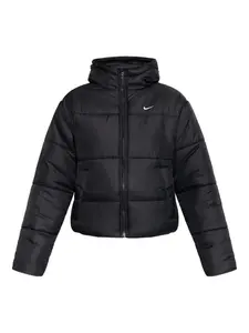 Куртка с капюшоном и логотипом Nike, черный