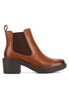 Ботильоны на блочном каблуке Lasocki, коричневый