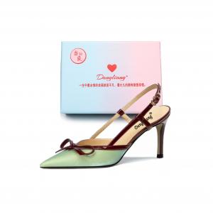 Be good Женские туфли на высоком каблуке, атласные, зеленого цвета, подарочный набор