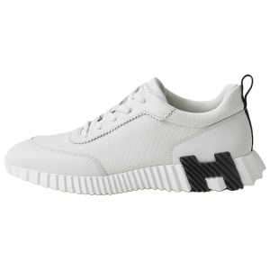 HERMES Мужские белые кеды на низком ходу Bouncing