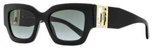 Женские солнцезащитные очки Jimmy Choo прямоугольной формы Nena 8079O Черные/Золотые 51 мм
