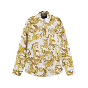 Рубашка с длинным рукавом с принтом VERSACE JEANS COUTURE, желтый