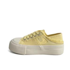 City camel Женские низкие скейтерские кеды желтые, цвет Yellow