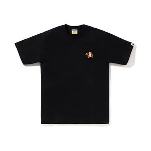 Футболка с вышивкой A BATHING APE, черный