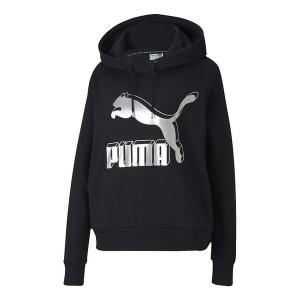 Свитер casual sports black hoodie Puma, черный
