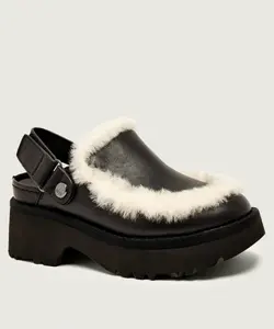 Мюли Esmee кожаные сандалии Ugg, черный