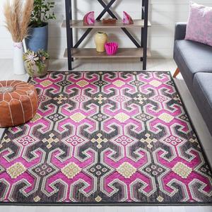 Ковер SAFAVIEH, 100 x 171 см, Paradise Collection, Fuchsia & Purple, дизайн Boho Viscose, идеально для помещений с высокой проходимостью: прихожая, гостиная, спальня (PAR152-380)