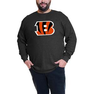 Мужская черная футболка с длинным рукавом Joe Burrow Cincinnati Bengals Big & Tall Fanatics