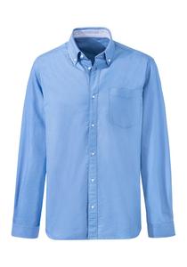 Рубашка на пуговицах классического кроя H.I.S, светло-синий