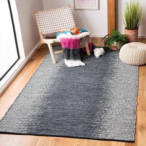 Ковер SAFAVIEH, 183 x 275 см, Vintage Leather Collection - Light Grey & Charcoal, ручной работы, современная кожа, идеально подходит для помещений с высокой проходимостью в гостиной, спальне (VTL389B)