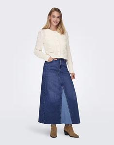 Юбка из денима ONLY из средне-синего денима