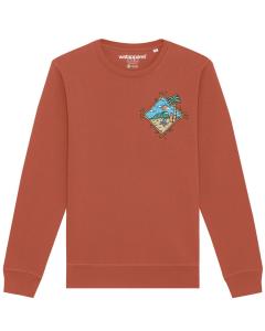 Свитер Watapparel Sweatshirt Beach is calling, цвет auburn