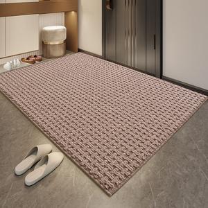Dajiang Ковер 60х90 см для прихожей, грязеотталкивающий, износостойкий, плетеный, в бежевом цвете