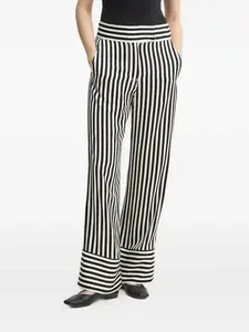Полосатые брюки широкого кроя Day Birger Et Mikkelsen, черный