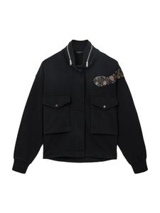 Толстовка с капюшоном на молнии AllSaints OUROS CLARIE, черный