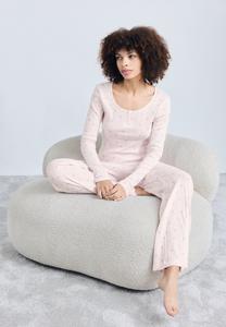 Пижамный комплект Lindex HENLEY AND TROUSER, Light Pink