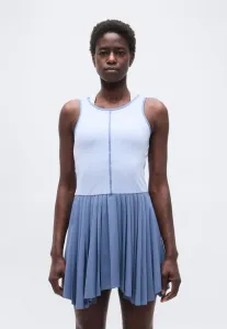 Профессиональный теннисист, костюм для фристайла, спортивное платье Ea7 Emporio Armani, Blue Horizon/Zen Blue