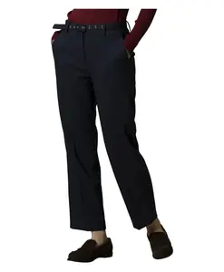 Стильные брюки полной длины со складками Kocca, синий