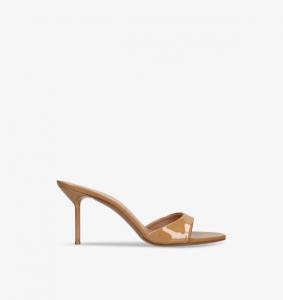 Туфли-Мюли Lidia из лакированной кожи на каблуке Paris Texas, бежевый