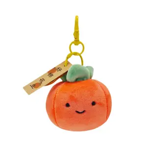 Good Things Will Happen Cute Little Persimmon Dolls Plush Pendant 10cm Height DUOMIAOYOU