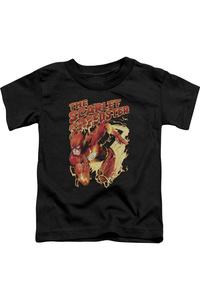 Футболка с коротким рукавом для малышей "Лига справедливости Америки: Алый скороход" Gildan, черный