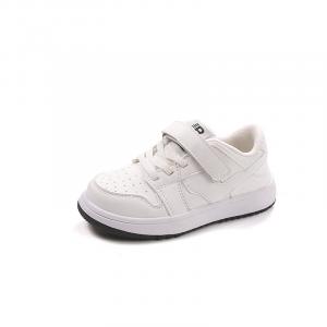 Детские скейтборд-кроссовки low top из искусственной кожи, универсальные, нескользящие, износостойкие, waterproof ROBINHOOD, белый