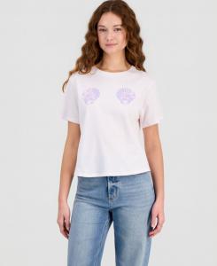 Детская хлопковая футболка с изображением ракушки Rebellious One, Shrinking Violet