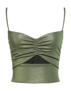 Кроп-топ Gaëlle Paris, зеленый