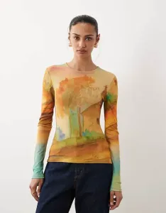 Топ с длинными рукавами и принтом ASOS DESIGN