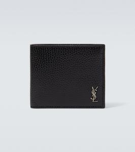Кожаный кошелек Saint Laurent, черный