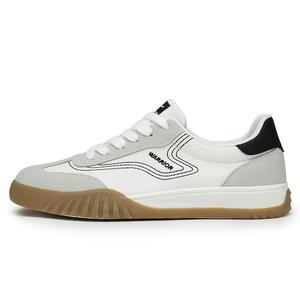 WARRIOR Нескользящие и износостойкие легкие низкие кроссовки для скейтбординга унисекс бежево-серого цвета