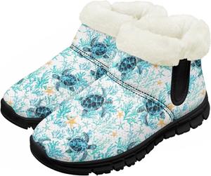 Pzuqiu Зимние детские ботинки для мальчиков и девочек, теплые походные ботинки с меховой подкладкой для улицы, теплые прогулочные ботинки, черная подошва