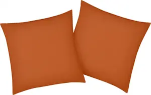Наволочки bellana "Мако-Джерси-Эксклюзив", (2 шт.), из чистого хлопка 80х80 см, цвет papaya