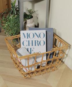 Железная корзина из ивовых прутьев L