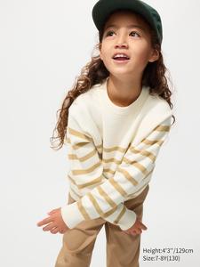 Моющийся джемпер Milano Rib (в полоску) Uniqlo, 32 beige