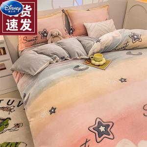 Disney Комплект постельного белья 4 предмета, 150x200 см, простыня, цвет: луна и звезды