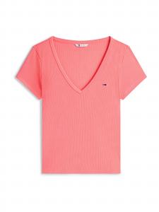 Tommy Jeans Футболка 'ESSENTIAL' в цвете Pitaya