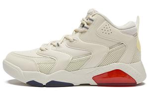 Винтажные баскетбольные кроссовки женские средней высоты кремового цвета 361°